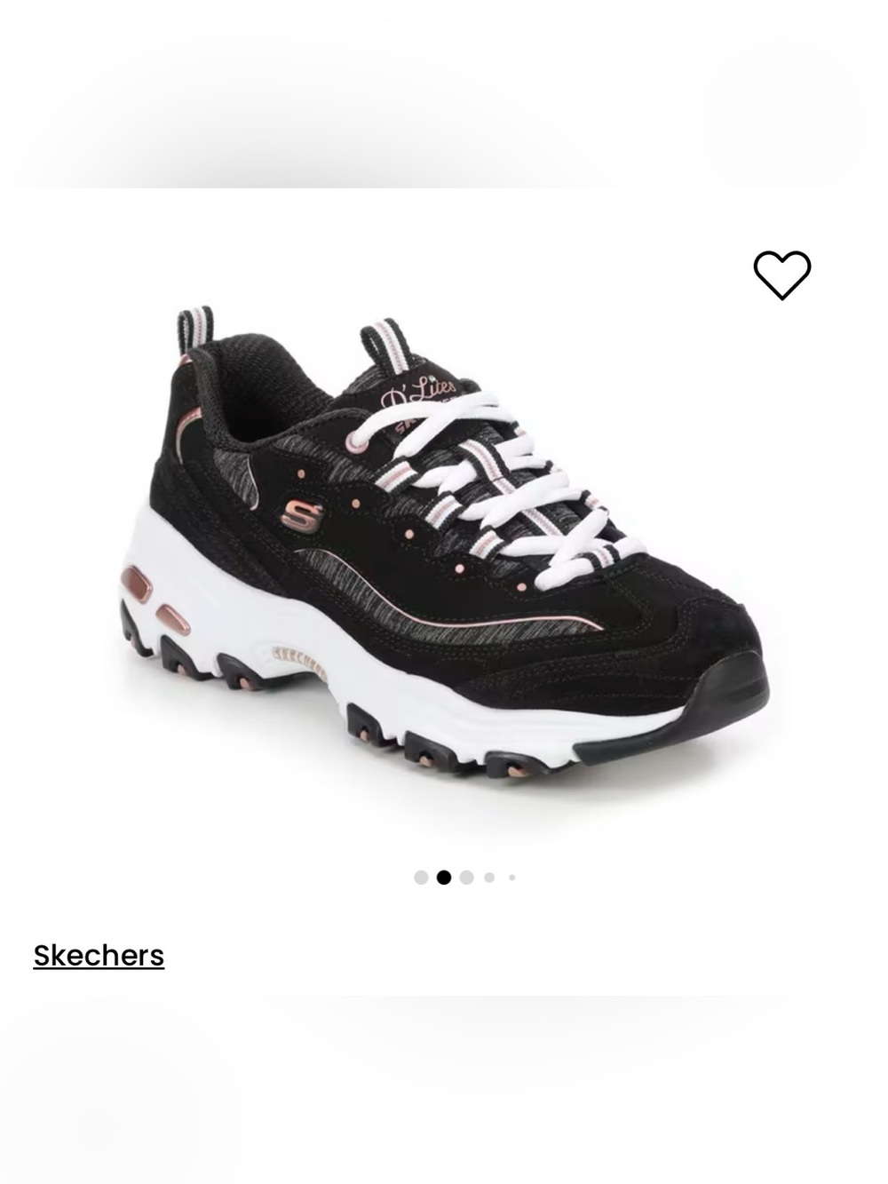 WOMEN'S SKECHERS D'LITES ME TIME 11936 SNEAKERS Size 6